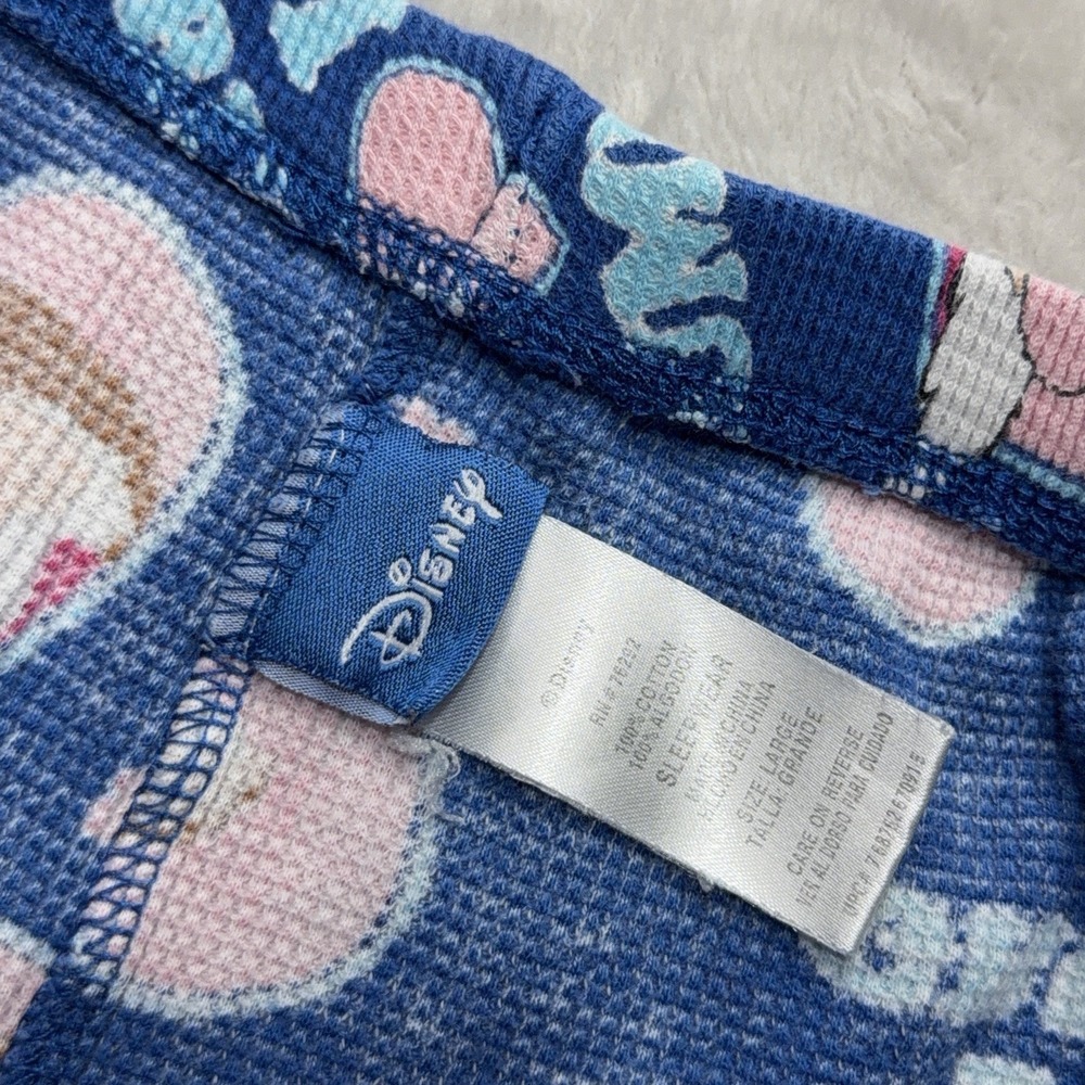 Disney Pajama Lounge Pants Women L Drawstring Snow White Dwarfs Sleepwear Knit - Picture 6 of 11